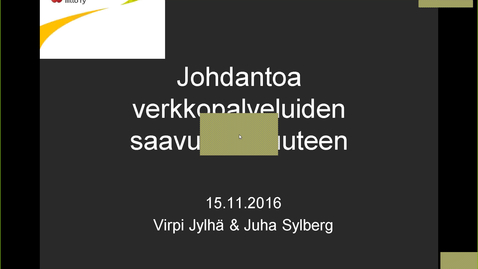 Thumbnail for Saavutettava verkkopalvelu -koulutus