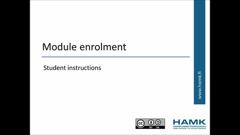 Thumbnail for Pakki Student Instructions: Module Enrolment