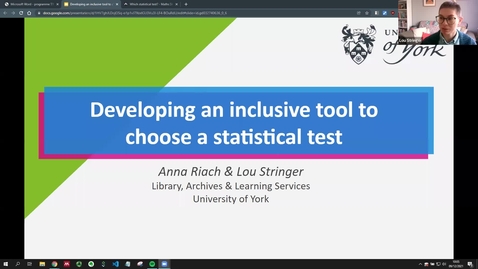 Thumbnail for Developing an inclusive tool to choose a statistical test