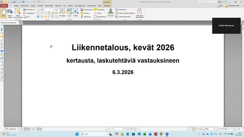 Thumbnail for Liikennetalous 10.3.2026 tallenne