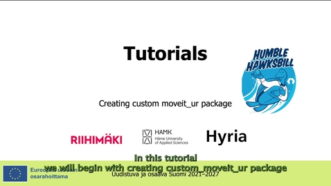 Thumbnail for 05 Custom moveit_UR configuration