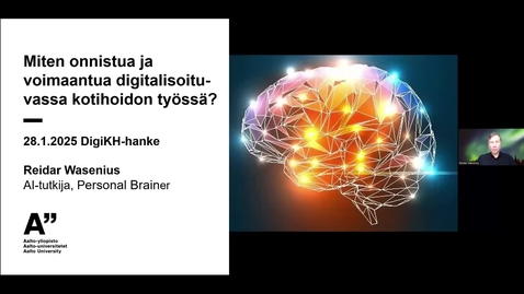 Thumbnail for Miten onnistua ja voimaantua digitalisoituvassa kotihoidon työssä? – Reidar Wasenius