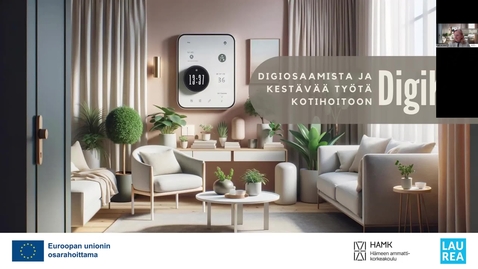 Thumbnail for Digiosaamista ja kestävää työtä kotihoitoon – hankkeen tulokset, Päivi Sanerma, Joona Koistinen