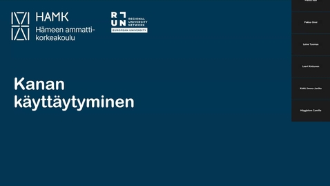 Thumbnail for Kanojen käyttäytyminen