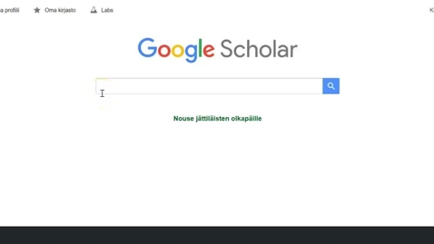 Thumbnail for Kirjastolinkki Google Scholariin