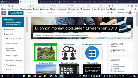 Thumbnail for Luonnon monimuotoisuuden turvaaminen johdantoluento
