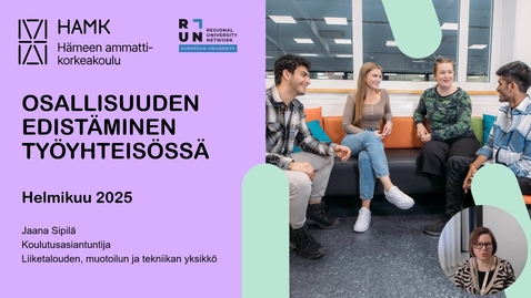Thumbnail for Osallisuuden edistäminen työyhteisössä_YAMK_HELMIKUU_2025