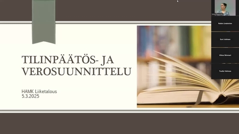 Thumbnail for Tilinpäätössuunnittelun luento 5.3.2025