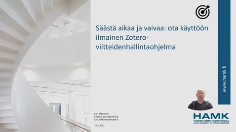Thumbnail for Viitteidenhallintaohjelma Zoteron asennus ja käyttöohje