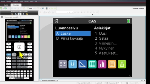 Thumbnail for Määrätty integraali CAS-laskimella (TI nSpire CX CAS)