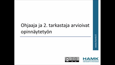 Thumbnail for Wihi-ohjeet: ohjaaja arvioi työn 2. tarkastajan kanssa