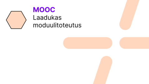 Thumbnail for MOOC-kurssin suunnittelu ja rakentaminen ti 18.11.2025