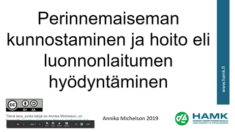 Thumbnail for Perinnemaiseman kunnostaminen ja hoito eli luononlaituimen hyödyntäminen  (2019)