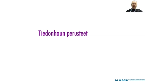 Thumbnail for Tiedonhaun perusteet