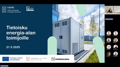 Thumbnail for Energiaobservatorio-hanke: Tietoisku kuntatoimijoille 21.05.2025