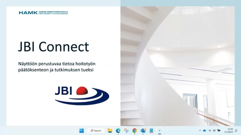 Thumbnail for JBI Connect -tietokannan käytön ohje