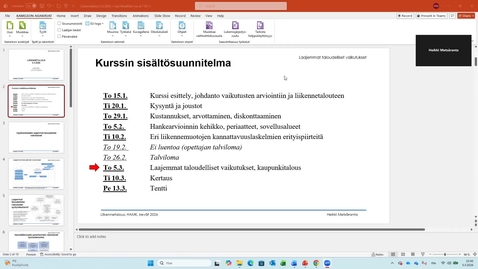 Thumbnail for Liikennetalous 5.3.2026