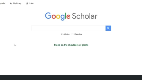 Thumbnail for Google Scholar library link