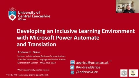Thumbnail for Developing an inclusive learning environment with Microsoft Power Automate and Translation