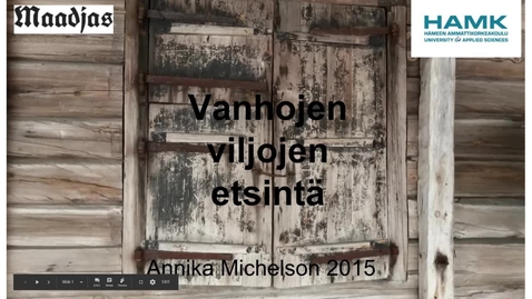 Thumbnail for Vanhojen viljojen etsintä