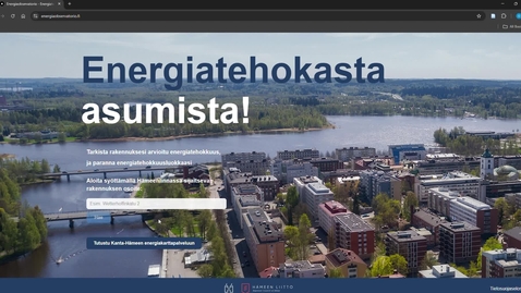 Thumbnail for Energiaobservatorio-palvelun ohjevideo