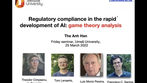 Thumbnail for The Anh Han - Regulatory compliance in the rapid development of AI - 2022-03-25