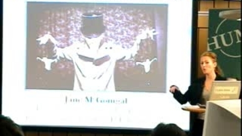 Thumbnail for 050523 McGgonigal: &quot;Puppetmasters and performances: Pervasive gaming in practice&quot;