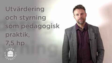 Thumbnail for Utvärdering och styrning som pedagogisk praktik