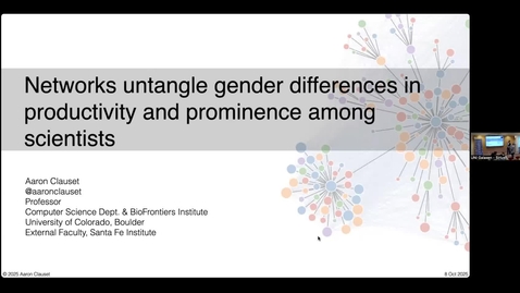 Thumbnail for IceLab Seminar: Gender differences in collaboration networks with Aaron Clauset