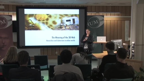 Thumbnail for 081005 Bäcke: &quot;The Weaving of the 3D Web: Hierarchies and Subversion in online 3D worlds&quot;