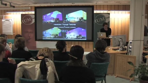 Thumbnail for 081007 Wiberg: &quot;Interactive Architecture and Interaction Landscaping&quot;
