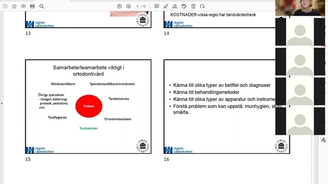 Thumbnail for Ortodonti repetition av föreläsningarna (om man varit sjuk)