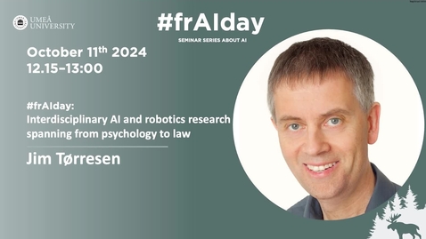 Thumbnail for Interdisciplinary AI and robotics research spanning from psychology to law - Jim Tørresen