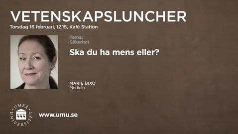 Thumbnail for Ska du ha mens eller? MarieBixo