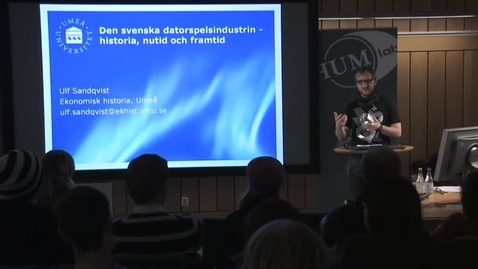 Thumbnail for 081210 Sandqvist: &quot;Den svenska datorspelsindustrin - historia, nutid och framtid&quot;