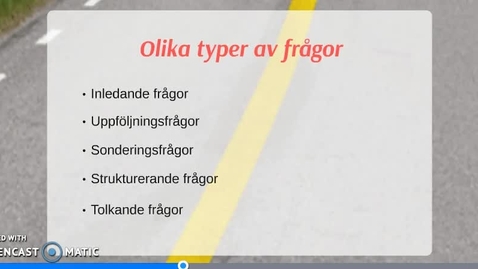 Thumbnail for Intervju som datainsamlingsmetod (del 2).mp4