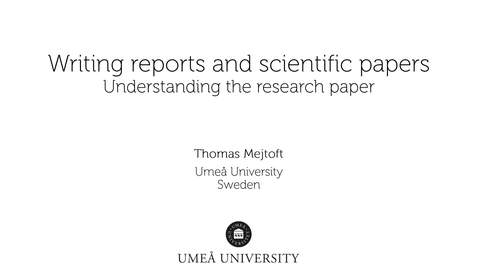 Thumbnail for Part 1:  Understanding the research paper