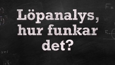 Thumbnail for Löpanalys