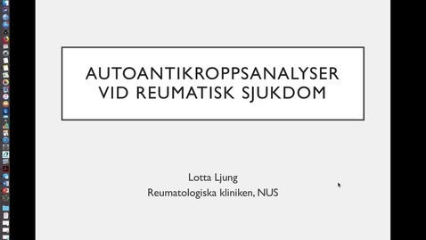 Thumbnail for Autoantikroppsanalyser vid reumatisk sjukdom