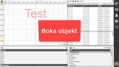 Thumbnail for Boka objekt - TimeEdit