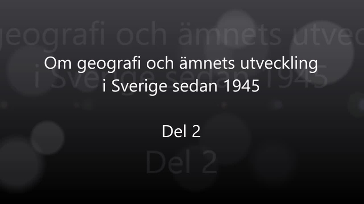 Miniatyrbild för kanal Institutionen för geografi