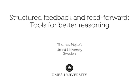 Thumbnail for Part X: Structured Feedback and Feed-Forward - Tools for Better Reasoning