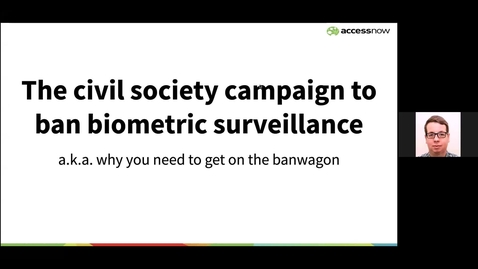 Thumbnail for Daniel Leufer: The Civil Society Campaign to Ban Biometric Surveillance