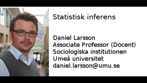 Thumbnail for Statistisk inferens