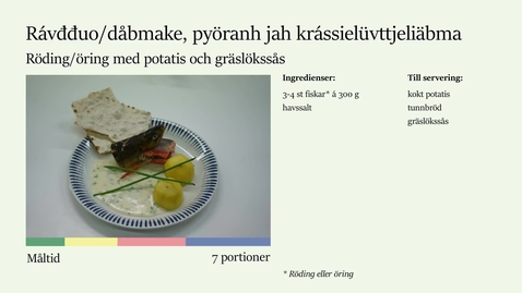 Thumbnail for Måltid 7 - Fjällfisk
