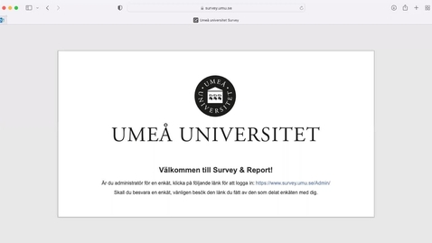 Thumbnail for Genomför en kursreflektion med LEQ i Survey&amp;Report