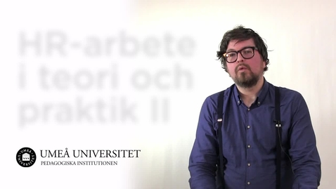 Thumbnail for HR-arbete i teori och praktik II, 15 hp