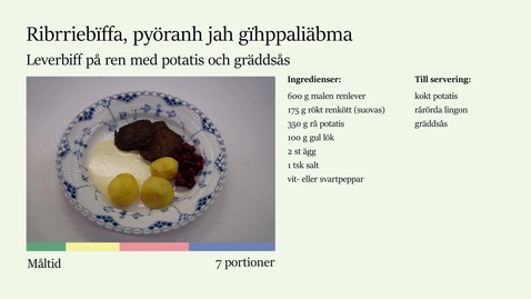 Thumbnail for Måltid 6 - Renleverbiff