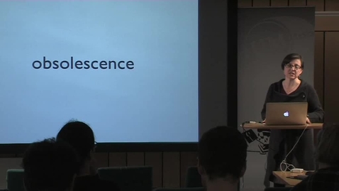Thumbnail for 111206 Fitzpatrick: &quot;Planned Obsolescence: Publishing, Technology, and the Future of the Academy&quot;