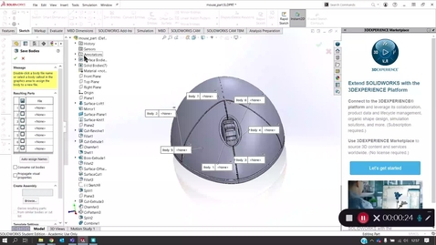 Thumbnail for Save Bodies Feature SolidWorks - February 21st 2021, 12:57:11 pm